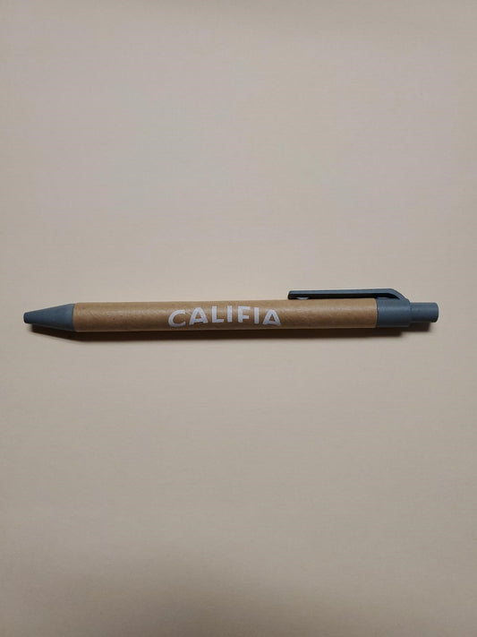 ECO Bamboo/grey pen with logo