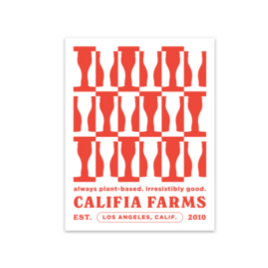 Califia Farms Pattern Bottles Sticker