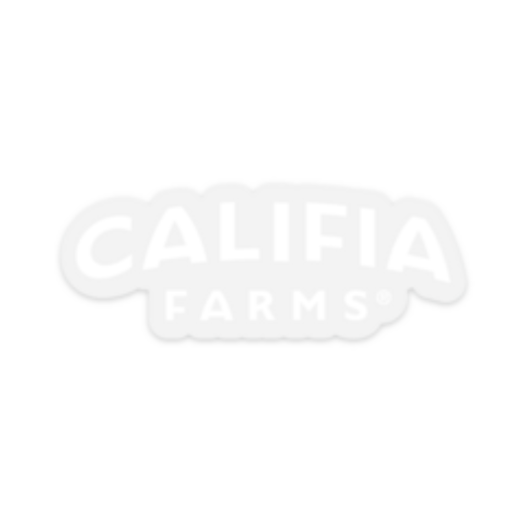 Califia Farms wordmark sticker in white