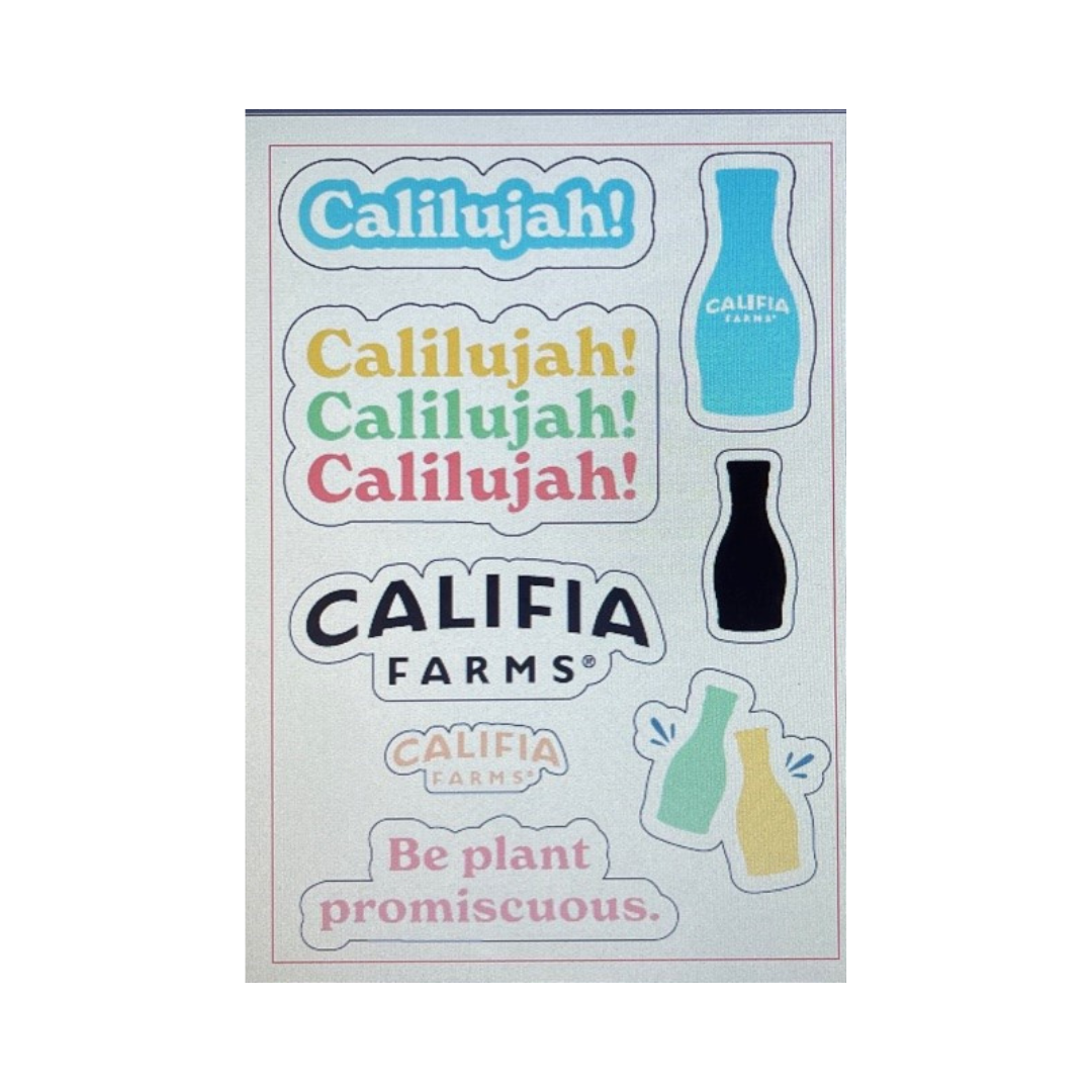 5x7 Califia Farms Sticker Sheet