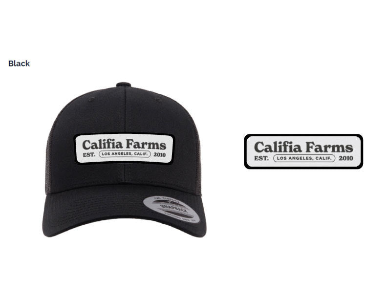 Trucker Hat Black with black patch