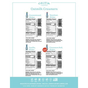 Oatmilk Creamer Sell Sheet #S8