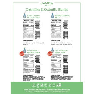 Oatmilks and Oatmilk Blend Sell Sheet #S9